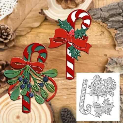 Lapoo Troquel de corte de metal de Navidad para álbumes de recortes, fondos 3D, troqueles de corte de marco, decoración de álbum de bricolaje,