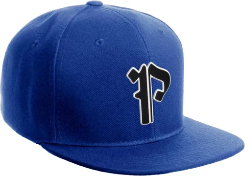 Miniatura 1738 de Daxton Gorra clásica con visera de billete plano con letras del alfabeto inglés antiguo de la A a la Z