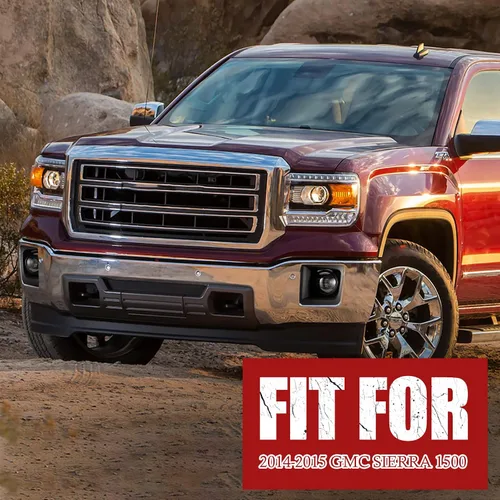 Miniatura 7 de BUNKER INDUST Luces antiniebla LED para GMC Sierra 1500 2014-2015, kit de lámpara antiniebla de conducción de parachoques