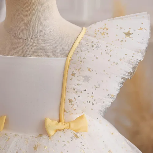Miniatura 3 de NNJXD Baby Girl Princess Dress Bowknot Sequins Dresses