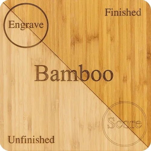 Miniatura 3 de 6 hojas de bambú 1/8 de pulgada, 12 x 19 pulgadas, premium de dos caras con núcleo de MDF, listo para Glowforge, sin terminar