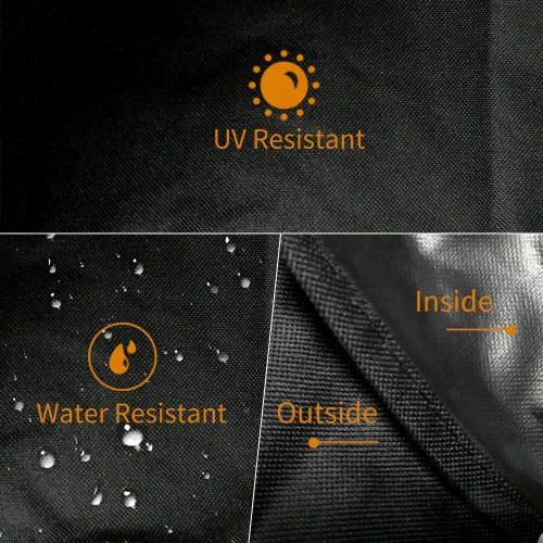 Miniatura 4 de Outspark - Bolsa de transporte resistente a la intemperie para parrilla Blackstone, para parrilla superior de 36 pulgadas, Negro