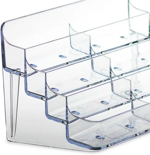 Miniatura 5 de Soporte de escritorio para tarjetas de presentación de bolsillo en acrílico transparente con 8 espacios Source One (BC-8P).