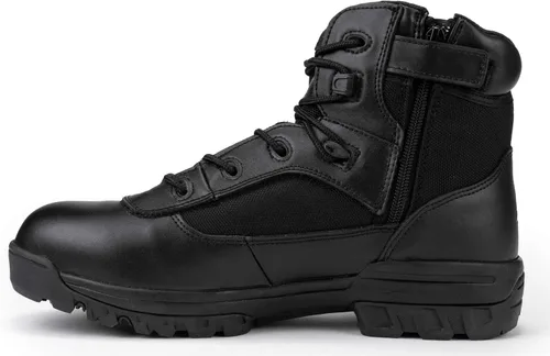 Miniatura 3 de RYNO GEAR - Botas de combate tácticas con forro Coolmax para hombre, color negro