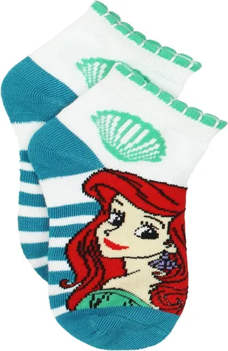 Miniatura 6 de Disney Princess Girls 6 pack Quarter Style Socks Set