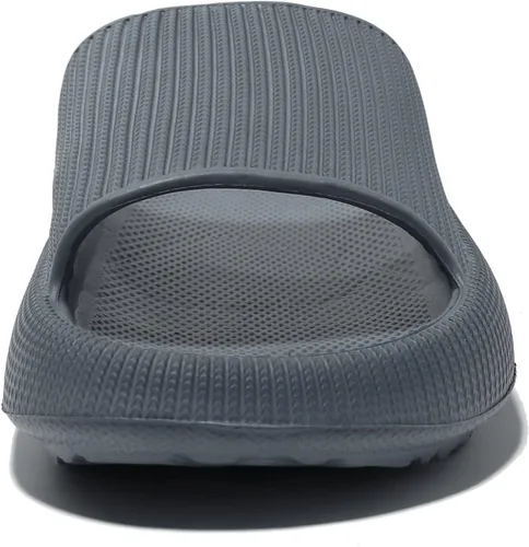 Miniatura 3 de NewDenBer Pantuflas de nube para mujeres y hombres, suaves y acolchadas con suela gruesa, para ducha, baño, interiores y exteriores, para casa