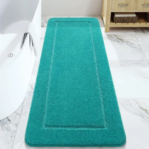 Miniatura 25 de LOCHAS Alfombras de baño, alfombra larga de baño de 24" x 60", alfombra antideslizante lavable para baño, alfombra suave y gruesa absorbente