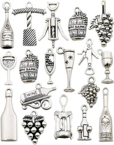 Miniatura 8 de Suministros de manualidades de 3.53 oz (80 unidades) de plata antigua, animales, gatos, perros, mascotas, colgantes para manualidades, accesorios