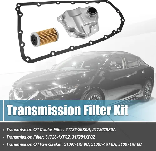 Miniatura 2 de X AUTOHAUX 1 Unidades Kit de juntas de cárter de aceite de filtro de transmisión para Nissan Rogue NV200 Juke para Nissan Juke 2011-2017 31728-1XF02