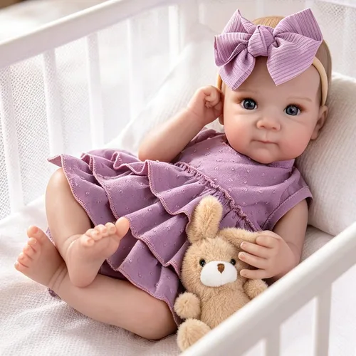 Miniatura 12 de Aori Muñecas realistas de bebé Reborn – Muñeca de bebé realista de 20 pulgadas, muñeca recién nacida de la vida real, viene con caja de regalo