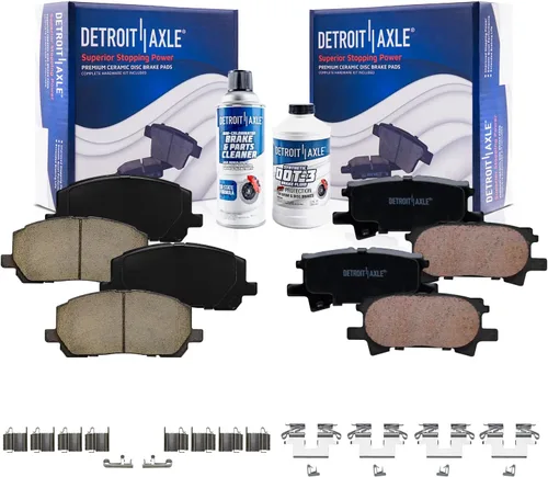 Miniatura 55 de Detroit Axle - Pastillas de Freno Delantero para Nissan Altima Maxima Sentra 350Z Cube Juke Versa INFINITI G20 G35 I30 I35 Suzuki SX4, Pastillas