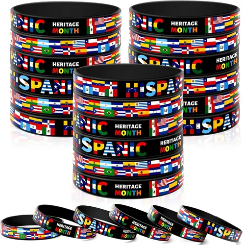 Miniatura 15 de JUNEBRUSHS 42 piezas de accesorios de concientización sobre el cáncer de mama, pulseras de silicona Esperanza Fe Fuerza Coraje, pulseras accesorios