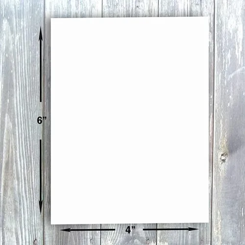 Miniatura 3 de Hamilco Papel grueso de cartulina blanca, 4 x 6 pulgadas, peso pesado, 120 libras, cartulina – 100