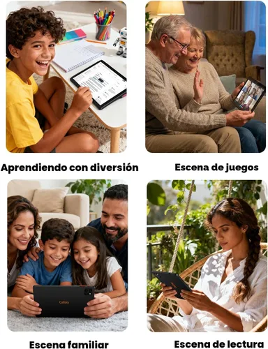 Miniatura 7 de Tableta: Tablet de 10 pulgadas, tabletas Android 15, 12 GB de RAM 128 GB ROM, procesador Octa-core, pantalla IPS HD, Widevine L1, WiFi 6 y Bluetooth