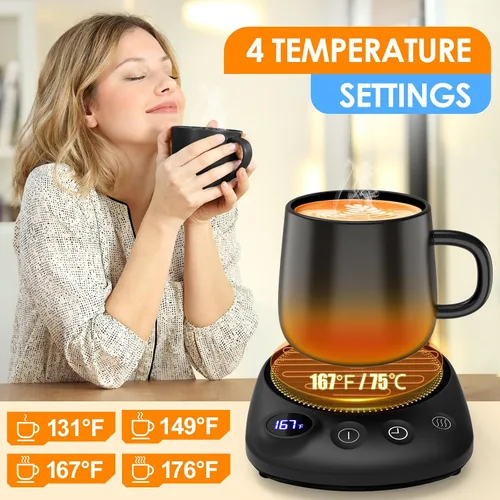 Miniatura 3 de Calentador de Tazas de Café - Calentamiento Más Rápido y Temperatura Más Alta, Calentador de Tazas de Café para Escritorio con Apagado Automático, 4