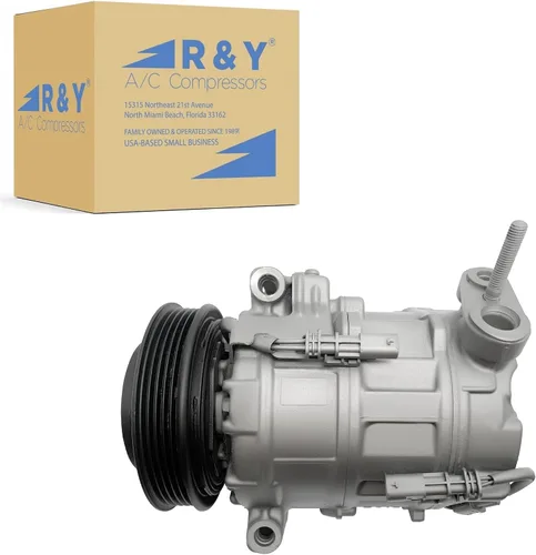 RYC Compresor de aire acondicionado automotriz AIG312 (se adapta a Chevrolet Equinox 2.4L 2012, 2013, 2014; compatible con GMC Terrain 2.4L 2012,