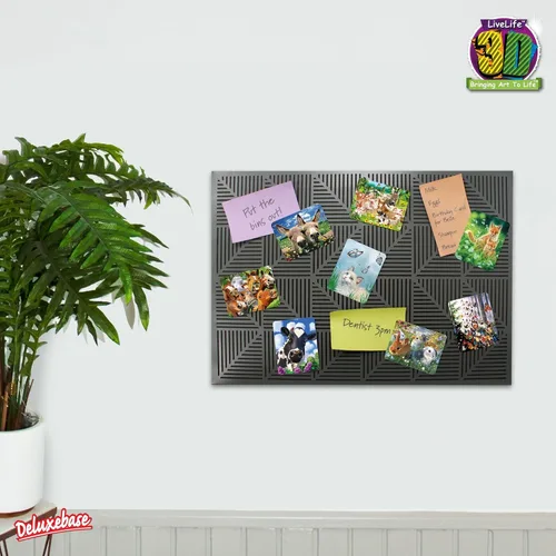 Miniatura 3 de 3D LiveLife Imán - A Love So Grand de Deluxebase. Imán lenticular para refrigerador de animales salvajes. Imanes planos decorativos 3D Gorilla.