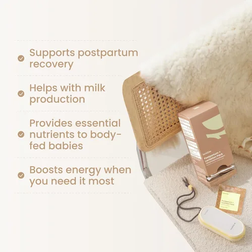 Miniatura 3 de bird&be The Postpartum with Lactation Boost - Vitaminas para apoyar las hormonas, la recuperación y el suministro de leche para la lactancia materna