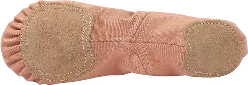 Miniatura 6 de Linodes Zapatos de baile para niñas, de lona elástica con suela dividida para mujer