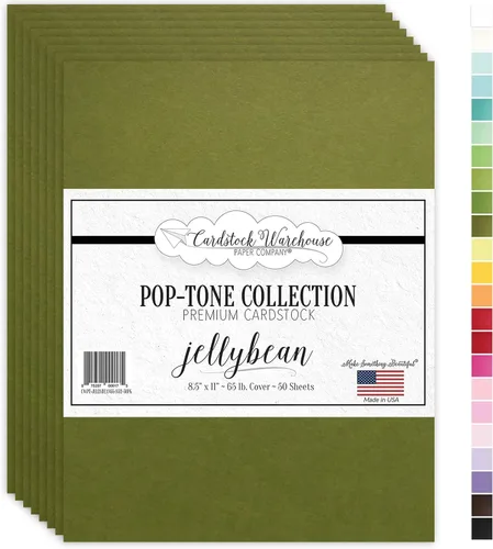 Miniatura 13 de Cardstock Warehouse Pop-Tone - Papel de cartulina rojo vivo, 50 hojas, 8.5 x 11 pulgadas, 65 libras, 175 GSM, cartulina roja de alta calidad