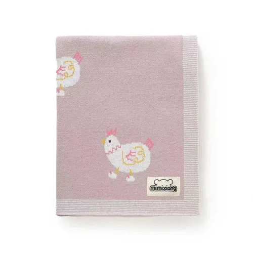 Miniatura 8 de mimixiong Manta de punto para bebés niños y niñas, algodón suave neutro en blanco para envolver cochecito de cuna con lindas ovejas