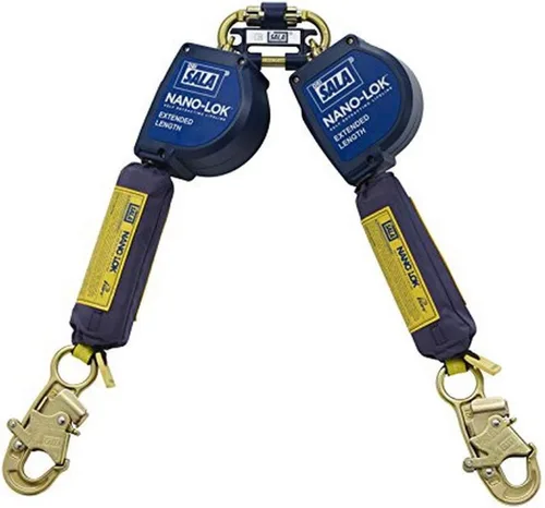Miniatura 5 de Nano-Lok Extended 3101622 Clip de seguridad para detención de caídas de 11 pies de longitud extendida y 100% de amarre, montaje rápido del arnés