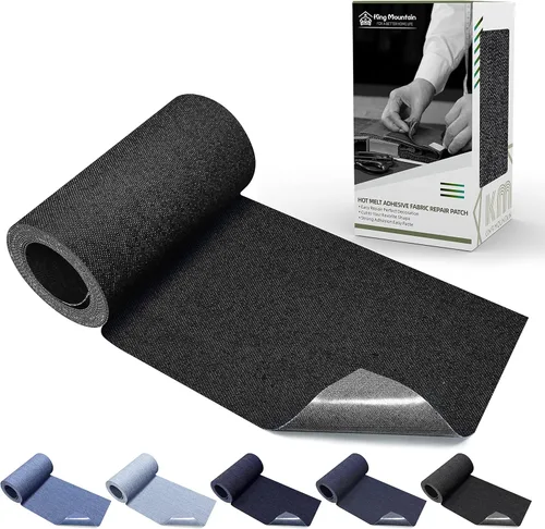 Miniatura 32 de KING MOUNTAIN Parche de lona para planchar, 3"×60", parche de reparación de tela de algodón 100% impermeable, utilizado para varios sofás, tiendas