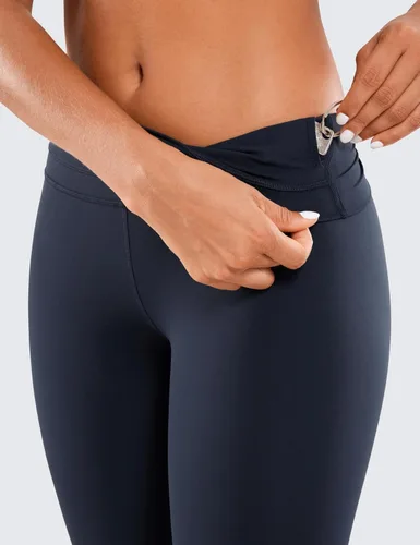 Miniatura 4 de CRZ YOGA Leggings de yoga 78 para mujer, sensación de desnudo, pantalones ajustados de cintura alta de 25 pulgadas