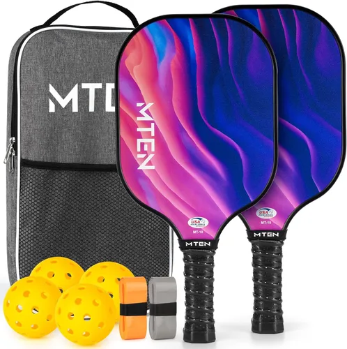 Miniatura 13 de Pickleball Paddles Set of 2 or 4, or Single Paddle – USAPA Approved Fiberglass Surface Pickleball Rackets Set for Men & Women azul (blue*1)