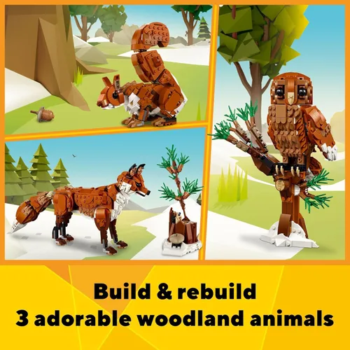 Miniatura 2 de LEGO Creator 31154 - Animales del bosque 3 en 1, juguetes de construcción para niños, niños y niñas, a partir de 9 años, con 3 opciones
