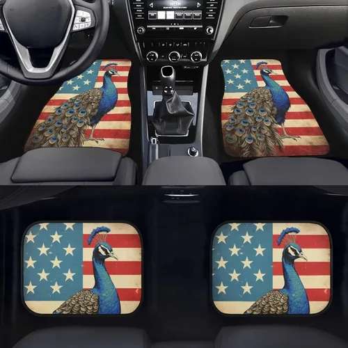 Miniatura 9 de 4 alfombrillas delanteras y traseras para automóvil, SUV, furgoneta y camión, protección de suelo para todo tipo de clima, juego de accesorios