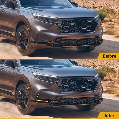 Miniatura 6 de Luces de circulación diurna para Honda CRV 2023-2025 lámpara antiniebla LED de tres colores con luz de señal de giro secuencial para luz antiniebla