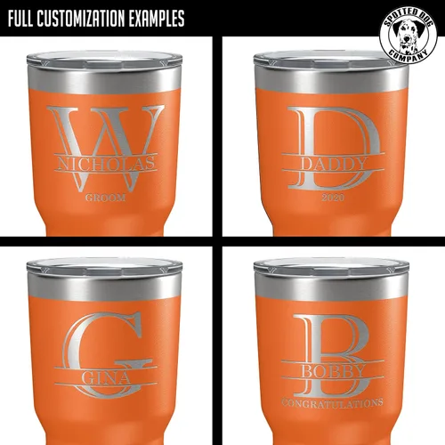Miniatura 3 de Vaso personalizado de acero inoxidable aislado con tapa de 30 onzas (17 colores) con recubrimiento en polvo, grabado personalizado, idea de regalo
