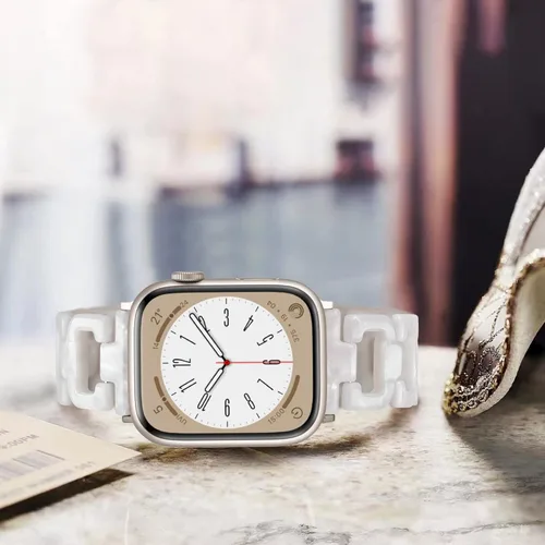 Miniatura 4 de Correa ligera de Apple Watch para Apple Watch, de resina en forma de D, compatible con hebilla de acero inoxidable para Apple Watch Ultra 2, 1
