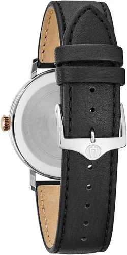 Miniatura 3 de Bulova 98B254 - Pulsera de piel de becerro para hombre 0787in color negro