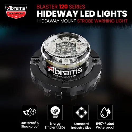 Miniatura 2 de Abrams. Faros escamoteables LED, Blanco/Blanco