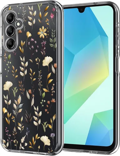 Miniatura 12 de Unov Funda compatible con Galaxy A10e Galaxy A20e funda transparente con diseño de TPU suave, absorción de golpes, patrón delgado en relieve Flower