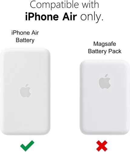 Miniatura 2 de oakxco Funda de silicona compatible con iPhone Air Magsafe Battery Pack, cubierta ultra delgada y delgada para el paquete de batería Air 17