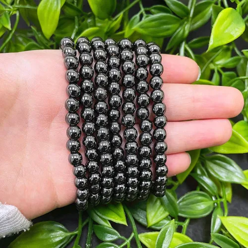 Miniatura 345 de Gem Avenue Handmade Round Bead Stretch Bracelet Unisex Natural Stone Beaded Jewelry for Men & Women, Elastic Wristband for Daily Wear
