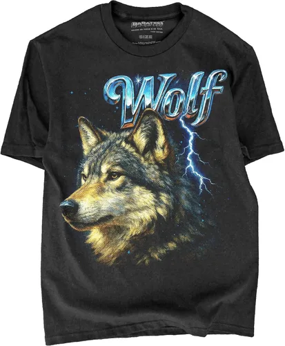 Miniatura 17 de Camiseta de Heavy Metal de los 80s con Animal en Negro - 100% Algodón - para Hombre y Mujer