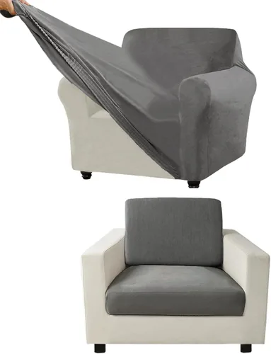 Miniatura 337 de Funda para Sofá de Terciopelo, Fundas Elásticas para Sofá para Funda Principal Separada/Respaldos y Cojines de Asiento, Funda para Sofá, para Fundas