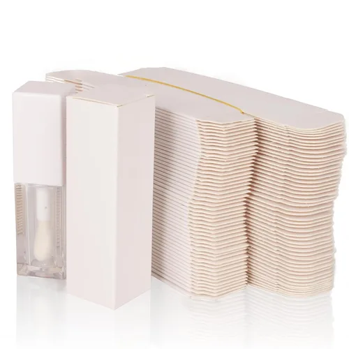 Miniatura 7 de 25 cajas de papel para manualidades de 0.984 x 0.984 x 3.386 in para tubos de brillo de labios, embalaje de lápiz labial de 350 gms, color rosa