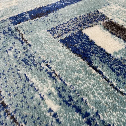 Miniatura 3 de LUXE WEAVERS Alfombra abstracta moderna de madera geométrica azul 2x3