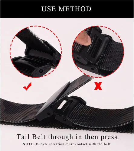 Miniatura 7 de SUMEIKE Cinturón sin níquel para hombre, no metálico, aprobado por la Tsa, correa plástica amistosa de la seguridad del aeropuerto, 1.5 '' de ancho