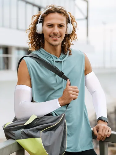 Miniatura 16 de Bememo 16 pares de mangas de brazo para hombres y mujeres, protección UV, mangas refrescantes para brazos, fundas para brazos