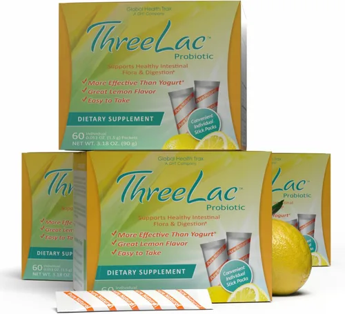 Miniatura 8 de Global Health Trax GHT - Mezcla de bebida en polvo probiótica de limón FiveLac, probióticos para mujeres, hombres y niños, apoyo y eliminación