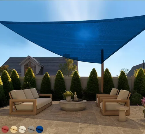 Miniatura 13 de GORILLA GRIP Toldo rectangular resistente con protección UV, resistente a la decoloración, desgarros y al óxido, bordes curvos que bloquean la luz