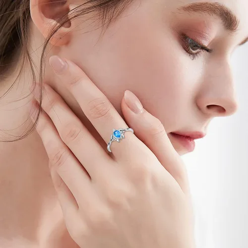 Miniatura 4 de Anillo ajustable de tortuga marina de plata de ley 925 con nudo celta tortuga Rin verano océano playa tortuga joyería para mujer