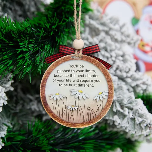 Miniatura 16 de Mejor Adorno de Tiza para Profesor 4 Pulgadas – Adorno Colgante de Madera en Capas, Suministros Escolares, Decoración, Regalo para Educador