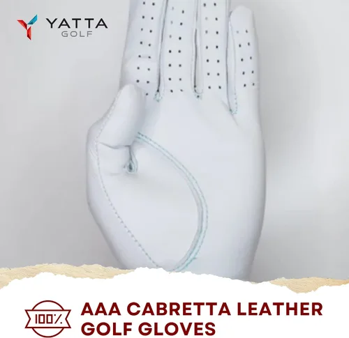 Miniatura 6 de YATTA GOLF Guante de golf prémium para mano izquierda para hombre, cómodo, duradero, estable y resistente, y ajuste fiel a la forma, guante de golf